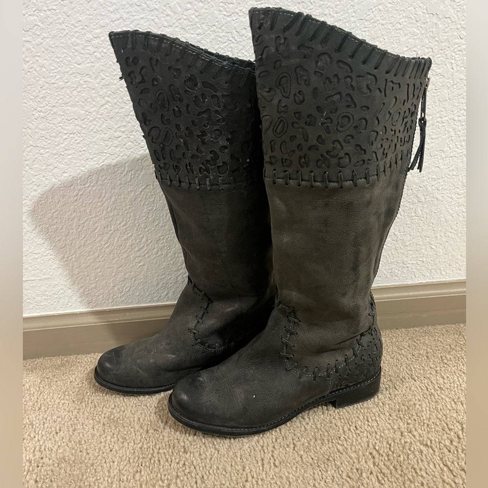 Corral Indie Spirit Genuine Leather Tall Zip Boots